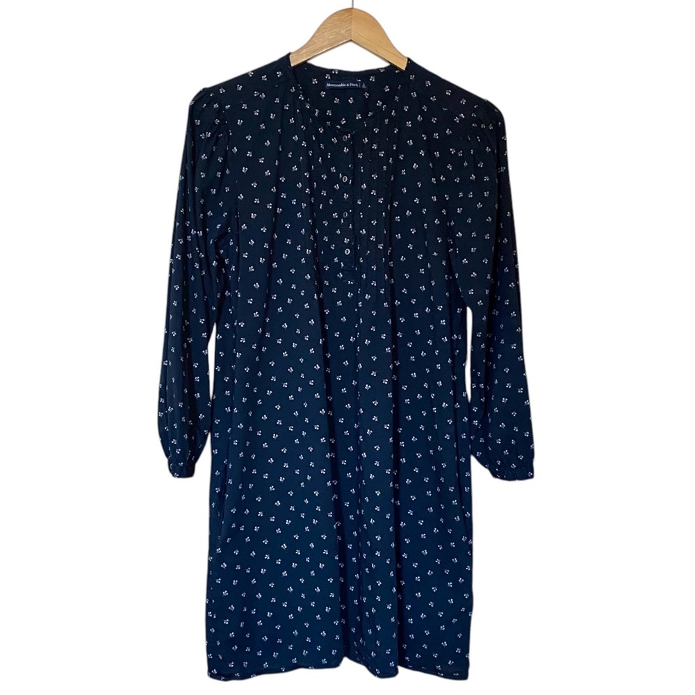 Abercrombie & Fitch Long Sleeve Floral Boho Prairie Dress | L